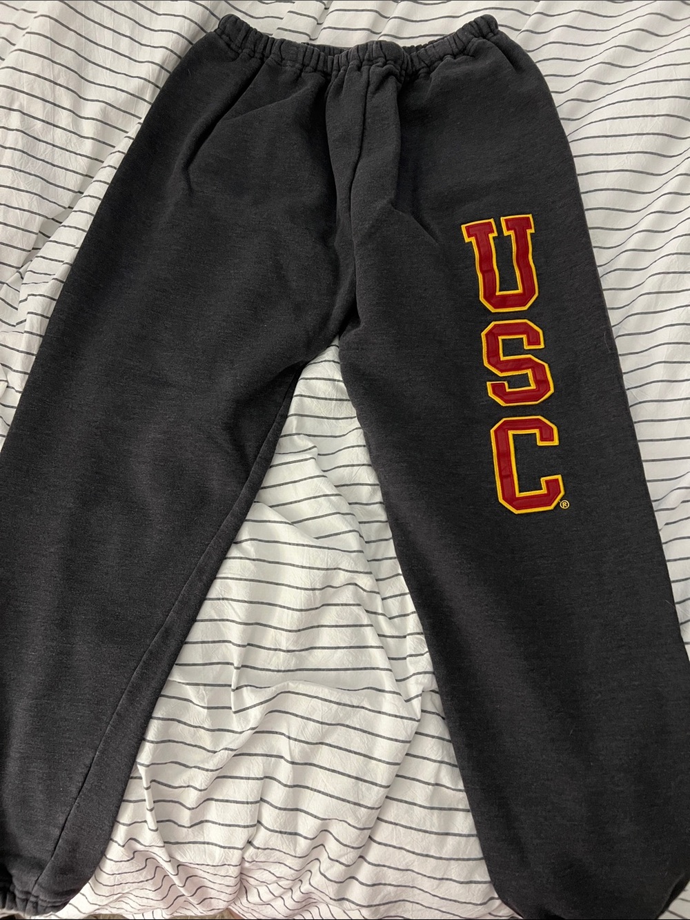 Heritage Charcoal Joggers with Maroon & Gold USC Lettering